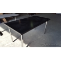 Black Table w/ Chrome Legs